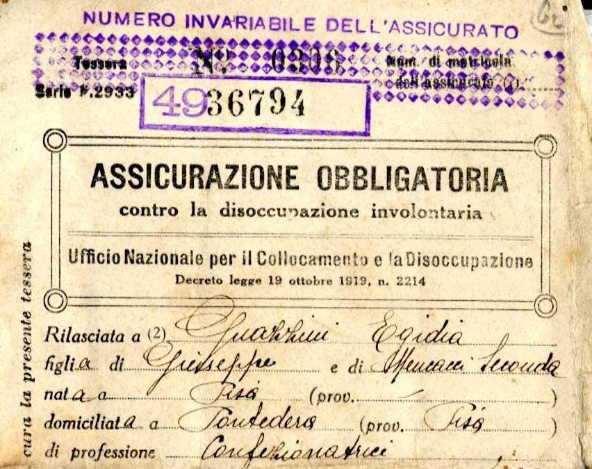 I documenti dell archivio storico Inps Il Sole 24 ORE